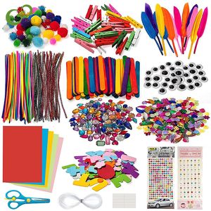 Party Games Crafts Diy Art Craft Toys Arts Supplies for Kids Assorted Supply Kit Toddlers Crafting Collage Set YJN 230529