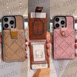 iPhone Case Card Holder Wallet Phone Case Designer for Apple iPhone 15 14 Pro Max 13 12 11 14PLUS X XR XS XSMAX 7 8 P Luxury 3D Embossing Letter Women Mobile Cover