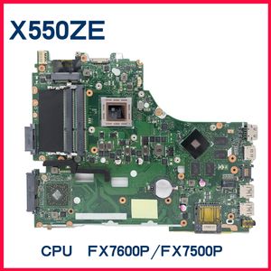 Motherboard X550ZE Laptop Motherboard für ASUS A550ZE X550Z VM590Z K550ZE F550ZE Mainboard FX7500 FX7600 A107400P A87200P 100% vollständig Test