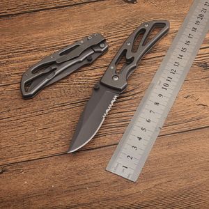 1Pcs G4660 Survival Fodling Knife 8Cr13Mov Half Serration Drop Point Blade Aviation Aluminum Handle Outdoor Camping Hiking EDC Pocket Knives