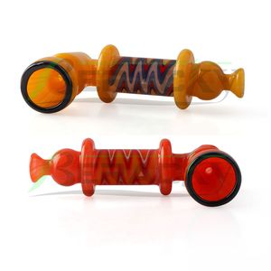 Beracky US Color Glass Hammer Pipe per fumatori Wig Wag 4.3inch Heady Glass Bubbler Tubi per cucchiai colorati fatti a mano per erbe secche Tabacco Dab Rigs Tubi per bong d'acqua