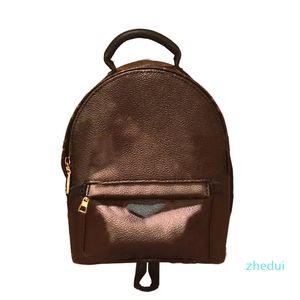 2023-Pu кожаные дизайнерские дизайнерские дизайнеры рюкзака Brown Palm Womens Back Pack Маленькая школьная мода Классическая открытая портативная цветочная буква дизайнерская сумка для мужчин