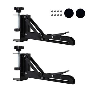 Stand 2pcs Ergonomic Home Office Pull Out Keyboard Tray Clamp Easy Install Cold Rolled Steel DIY Height Adjustable Sturdy Under Desk