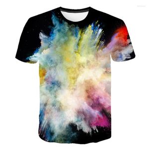 Camisetas masculinas 2023 Últimas impressão artística 3d tops tops verão de verão casual t-shirt moda masculino homem elegante manga curta