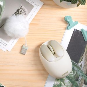 Möss lofree Small Flap Bluetooth Wireless Mouse Girl Air Mouse For Computer Mini PC Game Mice Gaming Laptop Accessories Diy Desktop