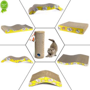 New Catnip Cat Scratching Post Carta ondulata Cat Scratcher Gattino Giocattolo Tiragraffi Cat Game Scratch Board Forniture per gatti LY0011