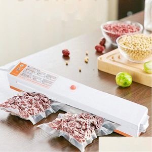 Altro Cucina Bar da pranzo Sigillatore per alimenti sottovuoto elettrico Sigillatura di sacchetti di plastica Hine Cucina domestica Mantieni la consegna di gocce fresche Dh3Oz