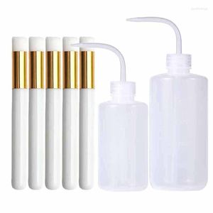 Falska ögonfransar Eyelash Cleaning Brush Extensions Applicator Nose Blackhead Lashes Washing Bottle Eyebrow Borstes Skin Care Tool