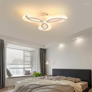 Chandeliers LOODOOO Black/White Acrylic Modern LED For Bedroom Matsal Kök inomhusbelysningsarmatur 110V-220V