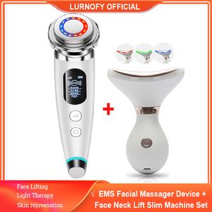 Massageador de face Massager Dispositivo de elevador de rosto RF Radioteca Radioteca Rejuvenescimento Remoção de rugas Remoção de rosto Máquina mais fina do pescoço 230526