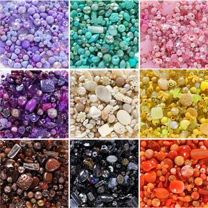 200g Acrylic Mixed Bead Loose Bead Children's Jewelry Hair Phone Chain Accessories