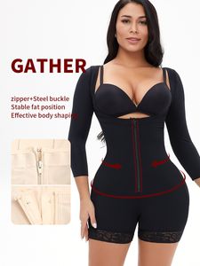 Taillen-Bauchformer, hohe Kompressions-Taillengürtel, einreihiger Reißverschluss, Gesäßheber, Shapewear für Frauen, Bauchkontrolle, Abnehmen, Ganzkörper-Shapewear, 230526