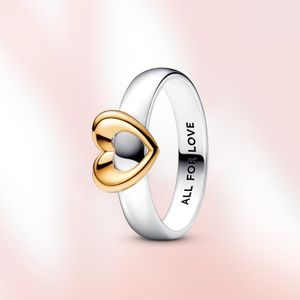 925 Anel de folha de anéis de casamento de prata para mulheres moda diy fit original Pandora jóias de jóias de prata Presente de designer de engajamento