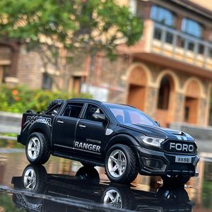 Diecast Model Car 1 32 Ford Raptor F350 Picku Alloy Car Carry Däck Off-Road Vehicle Toy Diecasts Toy Vehicles Car Model Kids Toy Gifts 230526