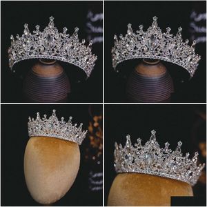 Copricapo Corona da sposa con strass Super Flash con trucco P Ography Abito Matrimonio Compleanno Accessori per campioni Goccia all'ingrosso Delive Dhmfj