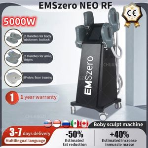 Hot DLS-Emslim Nova 14 Tesla High Power 4 مقابض RF Hi-Emt النحت العضلات الكهرومغناطيسية تحفيز آلة التخسيس emszero