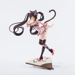 Funny Toys Skytube NekoPara Chocola Chinese Dress edition illustration av Sayori DX Ver. PVC Action Figur Anime Sexig Figur Mod