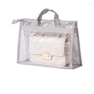 Storage Boxes Dust Cover Bag Home Bedroom Wardrobe Transparent Handbag Organizer Sealed Leather Moisture-proof Protect