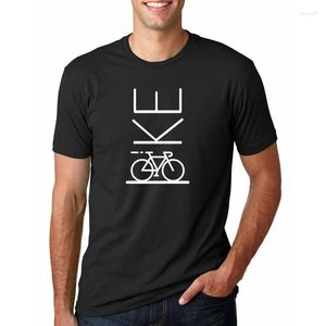 Camisa de camisetas masculinas Tops homens Montanhas de bicicleta adoram jovens pescoço redondo de manga curta lazer de lazer adulto camisetas engraçadas