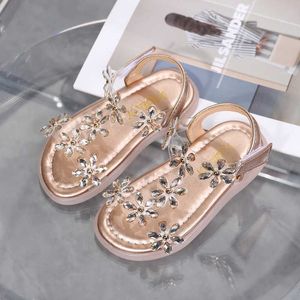 Sandals Sandals Baby Girl Sandals Crystal Bling Diamond Flower Princess Dance Shoes Summer Small Big Kids Party Years Old