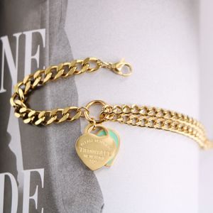 Bracelet gothique boho vintage de styliste pour femmes, chaîne décorative de luxe, design en métal épais et émail, personnalité hip hop