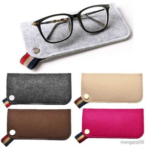 Solglasögon fall väskor nytt unisex mode filmer förvaring för män kvinnor färgglada godis glasögon lådor mjuk väska tillbehör