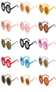 Çocuklar güneş gözlüğü güzel ayçiçeği güneş gözlükleri tasarımcı yuvarlak çerçeve kızlar buzlu gözlük çocuklar039s gölgeler moda gözlükler8460992