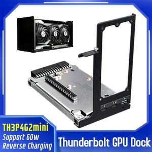 Stationer Th3p4G2mini Thunderbolt GPU -grafikkort Dock Laptop till externt grafikkort för MacBook NoteBook Thunderbolt 3/4 Bracket