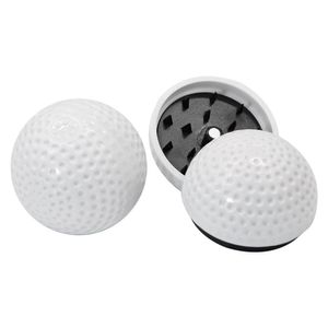 Moedor de ervas 4m 2 camadas bola de golfe bola de acrílico branco moers de fumantes de 1,7 polegada Mini acessórios de tabaco de fumaça plástica Drop Daturg Home dhzlw