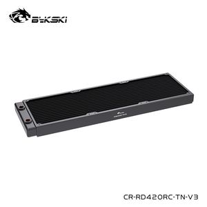 Cooling Bykski 30mm Thickness 420mm Copper Radiator 14cm Fan Water Cooling Heat Sink Water Cooler Part CRRD420RCTNV3