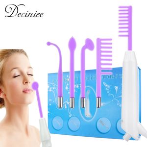 Face Massager Violet High Frequency Machine For Hair Face Electrotherapy Wand Argon Treatment Acne Skin Hair Care Tool Beauty Apparatus 230526