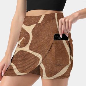 Skirts Giraffe Print And Animal Korean Fashion Skirt Summer For Women Light Proof Trouser Zoo Brown Yellow