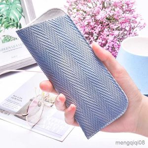 Sonnenbrillenetuis Taschen Tragbare Brillentasche Einfache Aufbewahrung Geschlossen Unisex Praktisches Etui mit modischer Textur