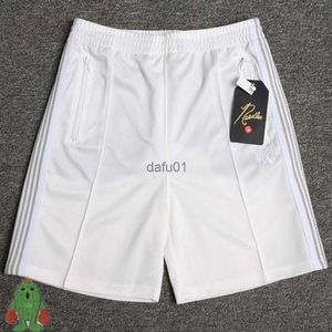 Men's Shorts Needle Track Pant NEEDLES Butterfly Embroidered Casual Track Shorts Side Webbing Striped Short Pants 446