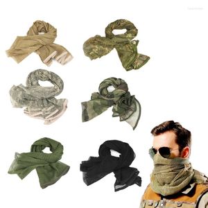 Bandanas Military Tactical Scarf Camouflage Mesh Neck KeffIyeh Sniper Face Veil Head Wrap For Outdoor Camping Hunting
