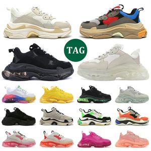 Triple S Clear Sole Disual Shoes Designer 17FW Old Dad Platfor