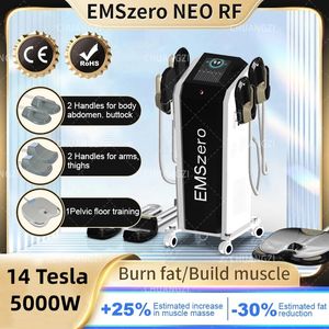 Hot 14 Tesla Neo DLS-Emslim Slimming Machine 5000W 4 مقابض RF emszero Hi-Emt Nova Sculpt Sculpt EMS معدات تحفيز العضلات CE