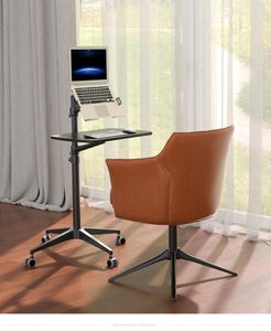 Stand Aluminium Alloy UT2 Full Motion 2in1 Laptop Floor Stand Monitor Tangentbordstöd Stand Höjd Justera Rörlig bärbar dator skrivbord