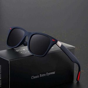 Luxo Moda Moda Os óculos de sol ao ar livre clássico masculino masculino mulher square sol óculos anti-Glare Goggle Travel Pishing Cycling UV400