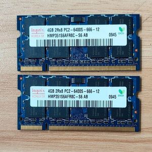 RAMS DDR2 RAMS 4GB 800MHzラップトップメモリ​​DDR2 4GB 2RX8 PC26400S66612 SODIMM 1.8V