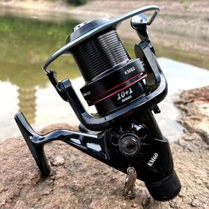 GHOTA KM5000 KM6000 Metal Spool Rotary Wheel Outdoor Freshwater River Seawater Throwing Fishing Accessories P230529