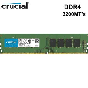 RAMS RAM crucial 8GB 16GB 32GB DDR4 3200 MHz PC Memória da área de trabalho DIMM CL22