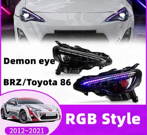 Автомобиль для Toyota 86/Subaru BRZ 2012-20 21 фары светодиодные ходовые огни RGB стиль фары дальнего света противотуманные фары