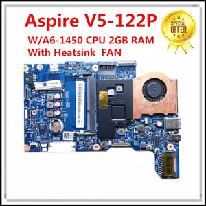 Moderkort för Acer Aspire V5122P Laptop Motherboard med AMD A61450 CPU 2GB RAM NBM8W11001 48.4LK03.011 DDR3 100% Testat snabbt fartyg