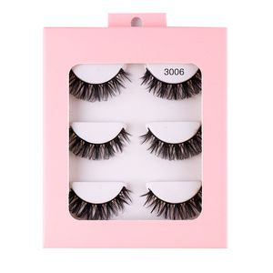 Multilayer Thick Fake Eyelashes Naturally Soft & Delicate Handmade Reusable Curly 3D False Lashes Mink Full Strip Eyelash Extensions