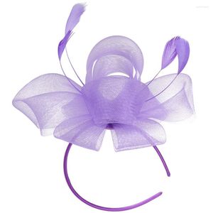 Bandanas Tea Party Hat Hats Women Headband Fascinator Headpiece Nylon Bride Hair Accessory