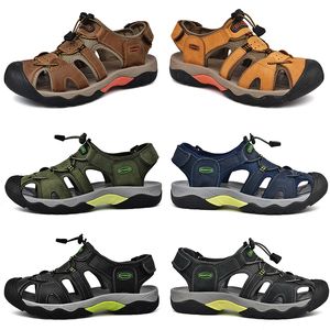 Löpskor män sandal ihålig ut blå grön svart bruna mens tränare sport sneakers storlek 40-48