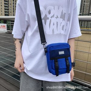 Shopping Bags Messenger Bag Shoulder Hong Kong Style Small Square Tide Cool Tooling Personality Mortise Lock Student Canvas