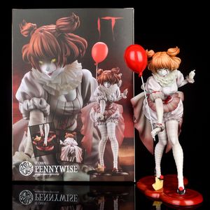 Roliga leksaker Anime It Pennywise Figur Joker Girl Stephen Kings IT Clown PVC Action Figur Anime Figur Modell Leksaker Docka Present