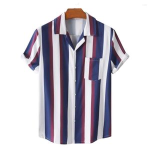 Camisas casuais masculinas 2023 Primavera e verão moda masculina estilo havaiano estilo cubano pescoço tampe top lose shrega curta camisa